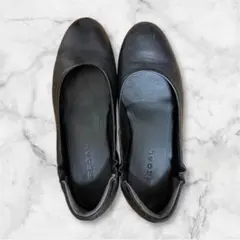 REGAL ブラック フラットシューズ 24cm