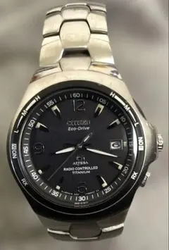 は*の様 CITIZEN ATTESA A412ブラックチタン 不動？充電不足？