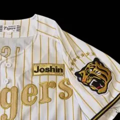 刺繍アイロンワッペン　阪神タイガース　チャンピオン　joshin キャップ　金のサムネイル