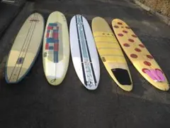 サーフボード　ロングボード　FCS2　FCS　シングルフィン　５本まとめ売り