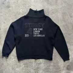 STUSSY BIG4 Zip Up Knit USA Size L
