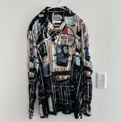 a681c【人気のLサイズ】ワコマリア　バスキア　入手困難　アロハシャツ　美品 Amazon.co.jp: [OURECO] WACKO MARIA ワコマリア シャツ 長袖