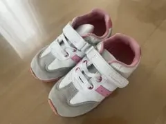 familiar キッズ スニーカー ホワイト ピンク　18㎝のサムネイル