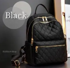 リュック キルティング 大容量 新品 軽量 黒 ナイロン ブラック 無地A4