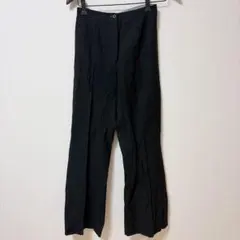 黒 フレアパンツ レディース Mサイズ センタープレス