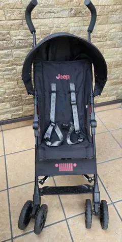 Jeep ベビーカー ブラック レッドのサムネイル
