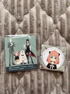 【大阪万博】スパイファミリー 缶バッジ &ステッカー　アーニャ