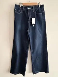 【ちゃお様専用】un dix cors ネイビー　リラックスセミワイドデニム
