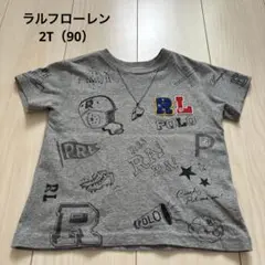 ラルフローレン　グレー色　柄あり　半袖Tシャツ　2T