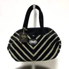 FELLER ブラック/ゴールド ストライプ パーティーバッグ