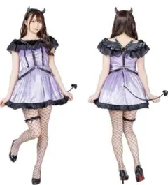 クリアストーン 悪魔 デビル コスプレ 紫のサムネイル