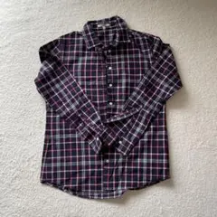 チェック柄 長袖シャツ ボタンダウン