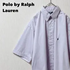 90s Ralph Lauren シャツ 半袖 刺繍ロゴ BLAIRE パープルのサムネイル