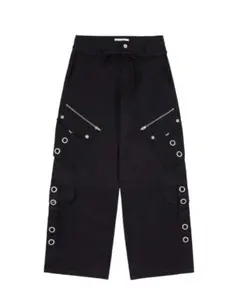 FANCY CLUB Detachable Cargo Strap Pants