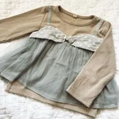 お花のチュールトップス＊90cm