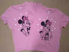 ユニクロ　Disney ミニーマウスピンク Tシャツ 130サイズ２枚セット