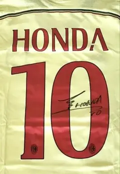 新品 ACミラン10番 本田圭佑選手直筆サイン入りユニフォーム 最終出品
