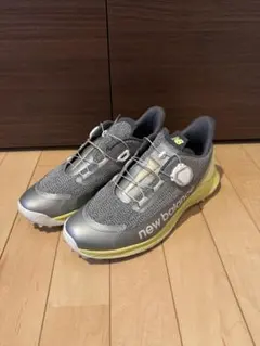new balance golf スパイクレスゴルフシューズ グレー/イエロー