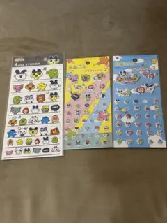 は*読様 たまごっちシール プチプチシール 4サイズステッカー まめっち くちぱ