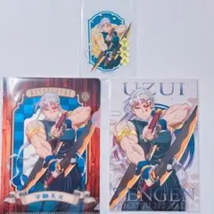 鬼滅の刃 ダイカットクリアステッカー ポストカード ファイル ガム 宇髄天元