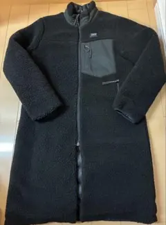 TAION リバーシブル ボア ダウン ロングコート 黒　M ダブルジップ 軽量