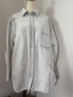 JEANASISダメージ加工オーバーサイズ　ライトブルー