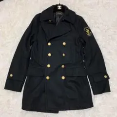 【美品】VANQUISH SEX IS HEAVEN ワッペン Pコート