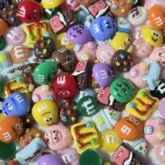 お菓子モチーフMチョコネイルパーツ 100個