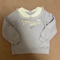 エニィファムラベンダーカラー トレーナー 130綿100