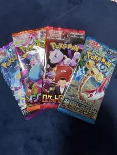 ポケモンカードゲーム 未開封パック 4種セットのサムネイル