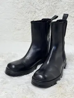 【未使用級】ZARA サイドゴア ブーツ トラックソール 24.5㎝