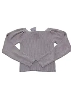 NICECLAUP リブ編み パフスリーブ ニット［F］