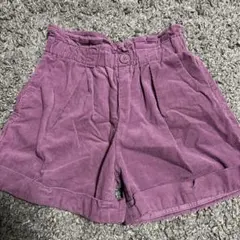 GU コーデュロイ 半ズボン 120サイズ パープル