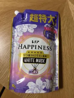レノアハピネス 夢ふわタッチ ホワイトムスク 柔軟剤 詰替 超特大 1285ml