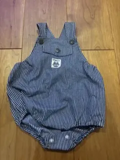 ストライプ柄オーバーオール 70-80cm