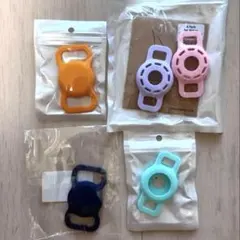 AirTag ケースセット シリコン性 犬 猫 首輪用 脱走防止
