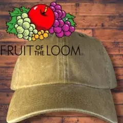 【新品タグ付】FRUIT OF THE LOOM ローキャップ カーキ ベージュ