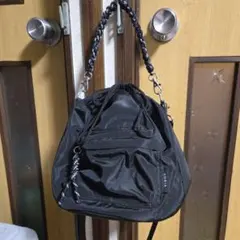 sobia ショルダーバッグ 巾着バッグ ブラック　2way