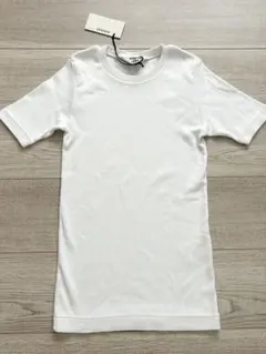 【新品】AURALEE for IENA 別注 LUSTER リブ Tシャツ　白のサムネイル