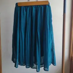 MPS　シフォンスカート　青緑