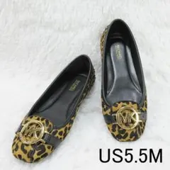 ✨未使用展示品✨マイケルコース フラットシューズ ハラコ ヒョウ柄 US5.5Mのサムネイル
