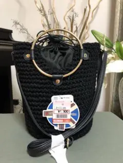 しまむら×HK コラボ　ニットショルダーバッグ　2Way