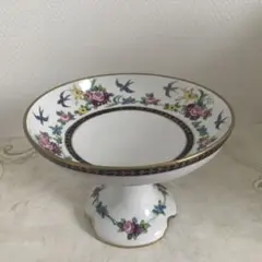 オールド　ノリタケ　花柄 ケーキスタンド コンポート 鳥　ツバメ オールド ノリタケ 花柄 ケーキスタンド コンポート 鳥 ツバメ - メルカリ