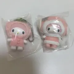 サンリオ　ちびっとも　マイメロ　和菓子　雪の精　ストラップ　キーホルダー
