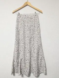 しまむら　ロングスカート　ダルメシアン柄　アニマル柄