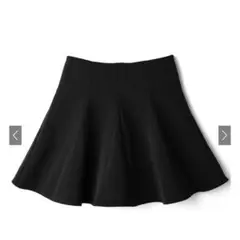 GRL インパン裏地付きフレアミニスカート[at1747] ブラック M