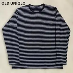 90s old uniqlo オールドユニクロ ボーダー ロンT カットソー