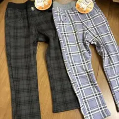 定価4356円　キッズ　パンツ　まとめ売り　女の子　双子　暖か　裏起毛　2枚