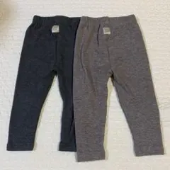 unembebe 裏起毛レギンス　パンツ　2枚セット