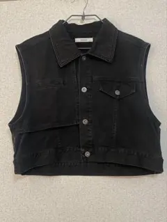 YAMADAYA RADIATE ブラック ノースリーブデニムジャケット